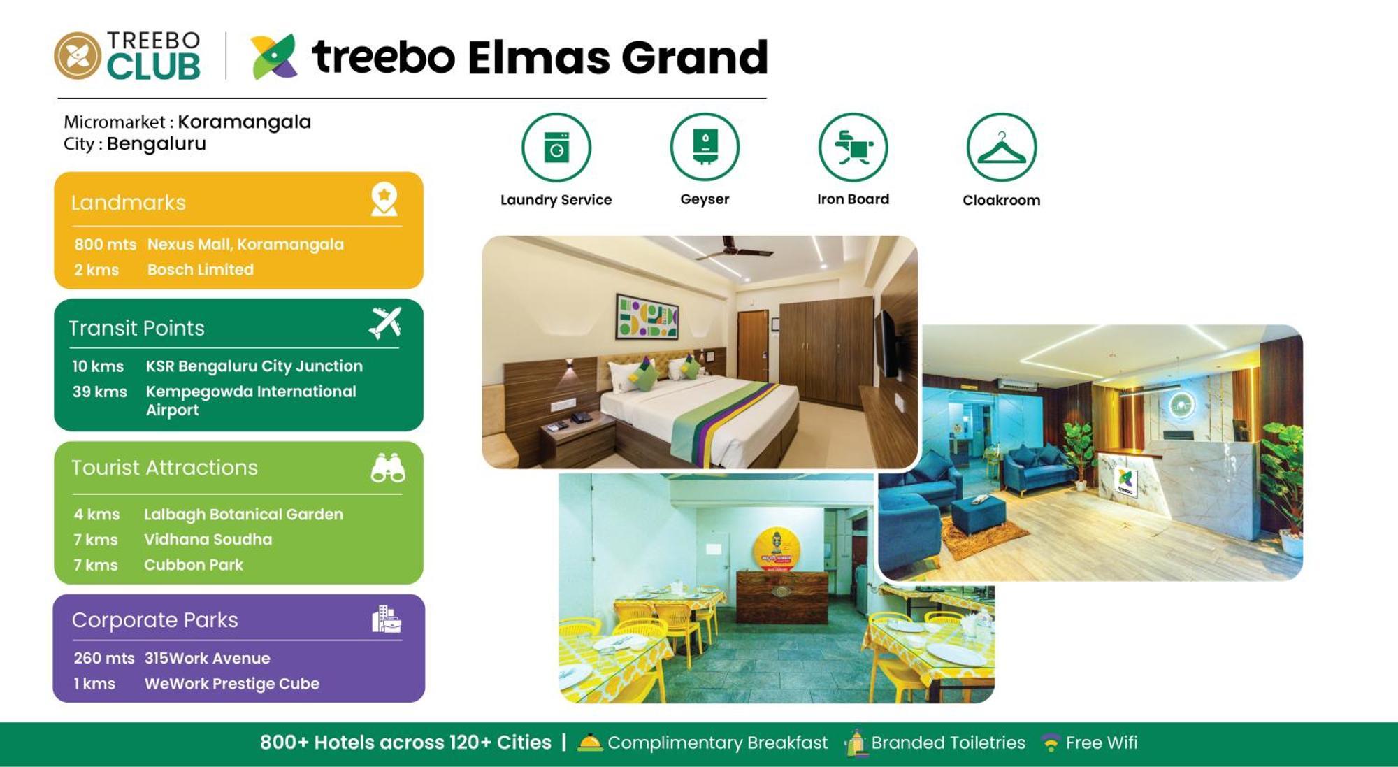 Hotel Treebo Elmas Grand Bangalore Esterno foto